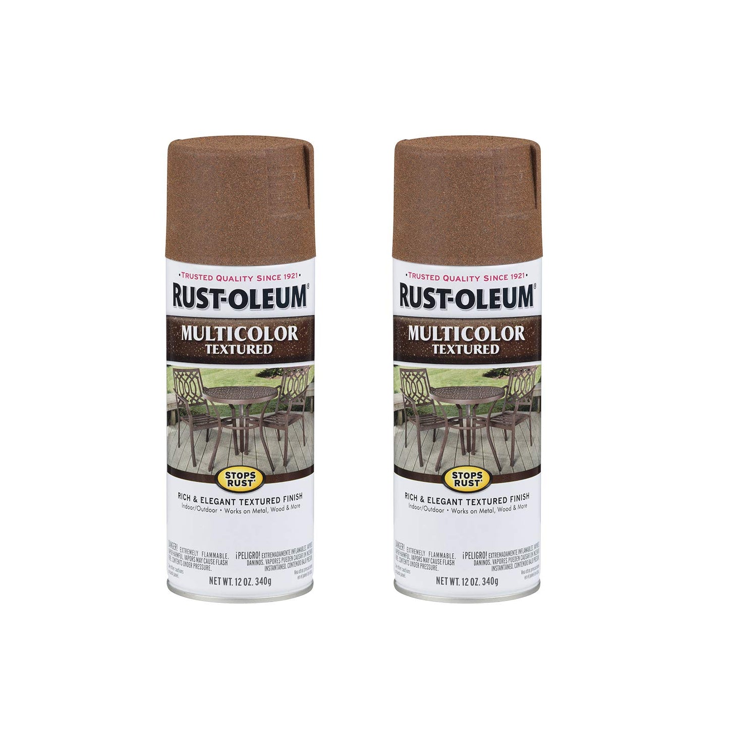 Rust-Oleum 223524-6PK Stops Rust Multi-Color Textured Spray Paint, 12 oz, Desert Bisque, 6 Pack, Beige