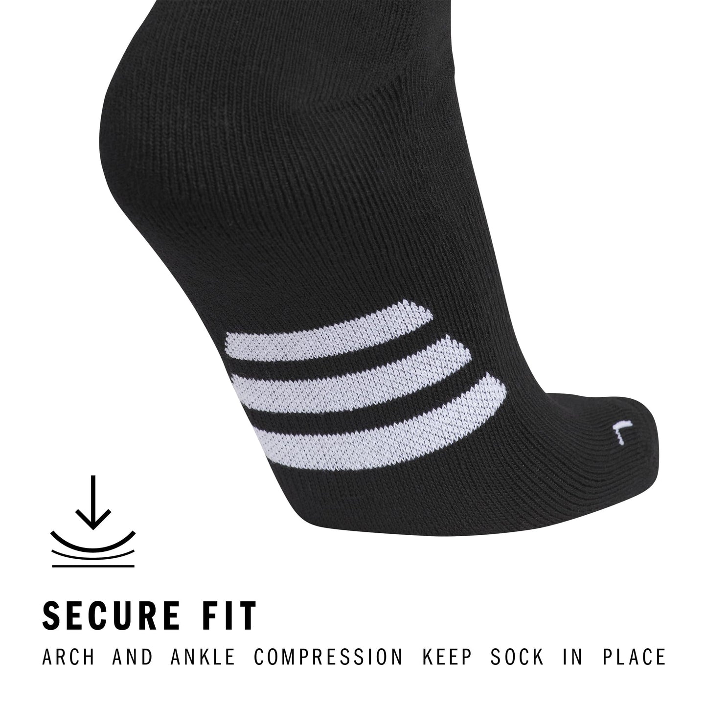 adidas Rivalry Soccer Men and Women, Workout Socks-Over The Calf, Black/White/2.0, L