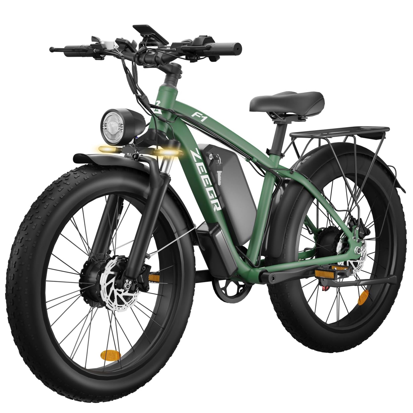 Electric Bike for Adults, 2000W 26” Fat Tire Electric Bike, 35MPH AWD Dual Motor Electric Bicycles, 48V 22.4AH Battery Fast Ebikes Dual Hydraulic Brakes