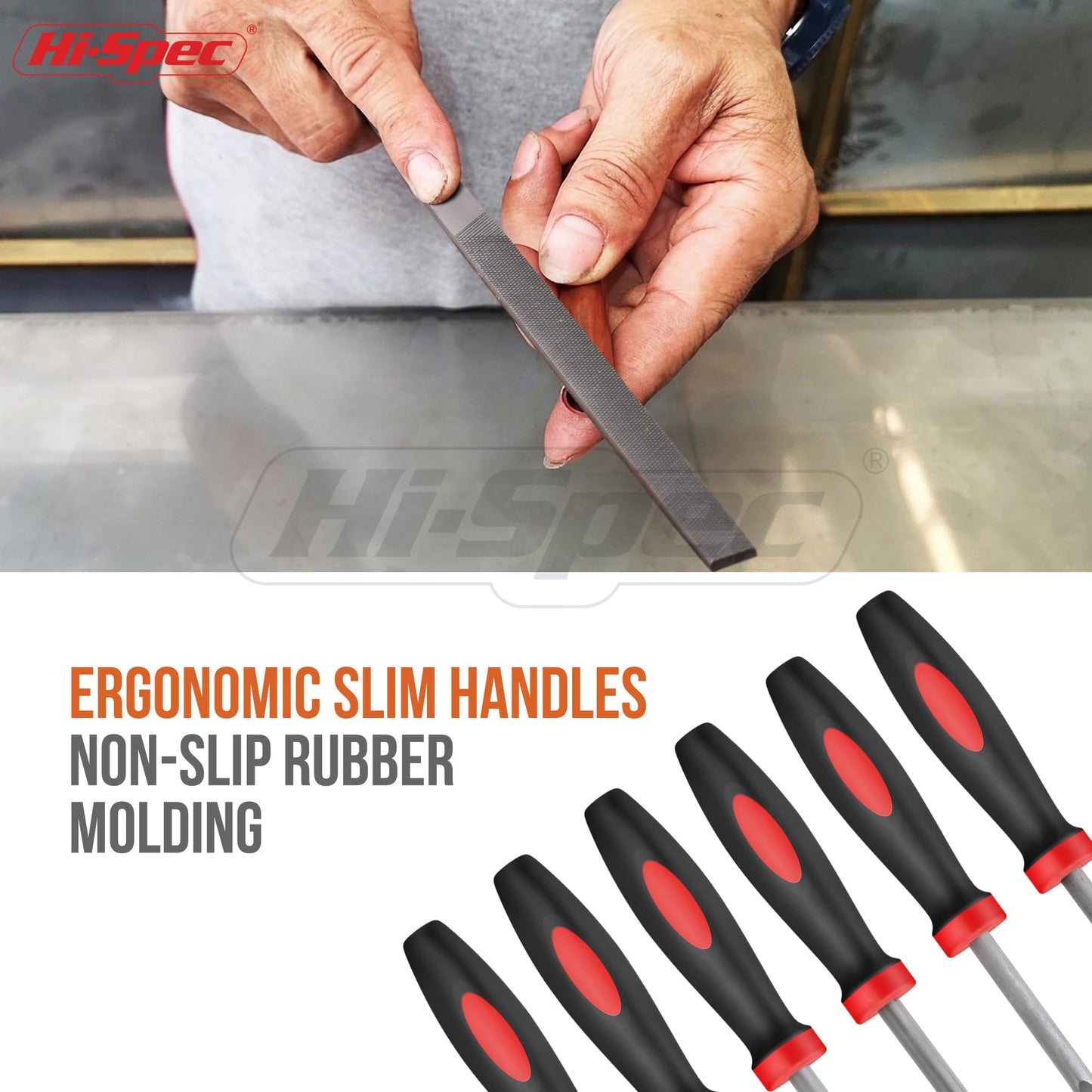 Hi-Spec 17 Piece Metal Hand & Needle File Tool Kit Set. Large & Small Mini T12 Carbon Steel Flat, Half-Round, Round & Triangle Files. Complete in a Zipper Case with a Brush