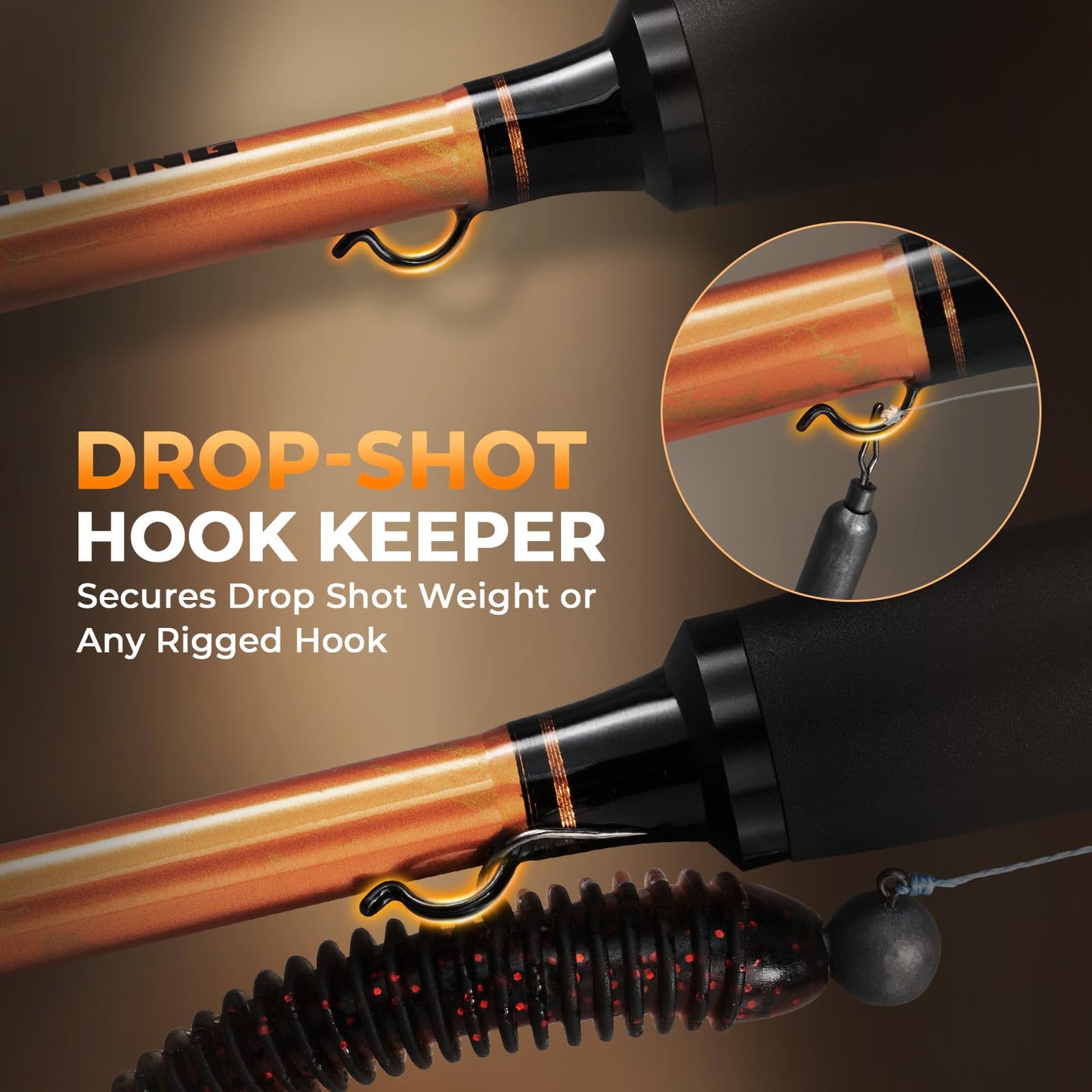 KastKing Lethal Blaze Twin-tip Spinning Combo-6'8" Medium-2000 Reel