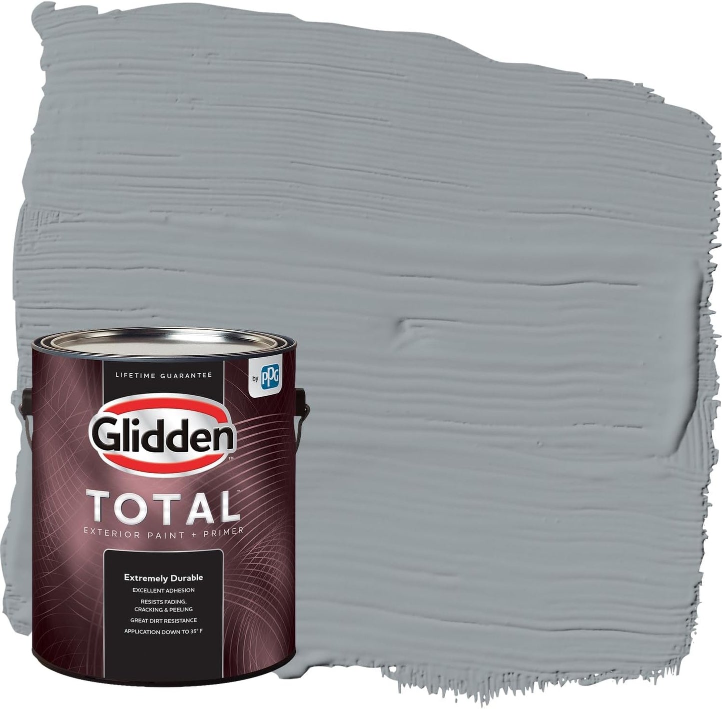 Glidden Exterior Paint + Primer: Black/Black Magic, One Coat, Satin, 1-Gallon