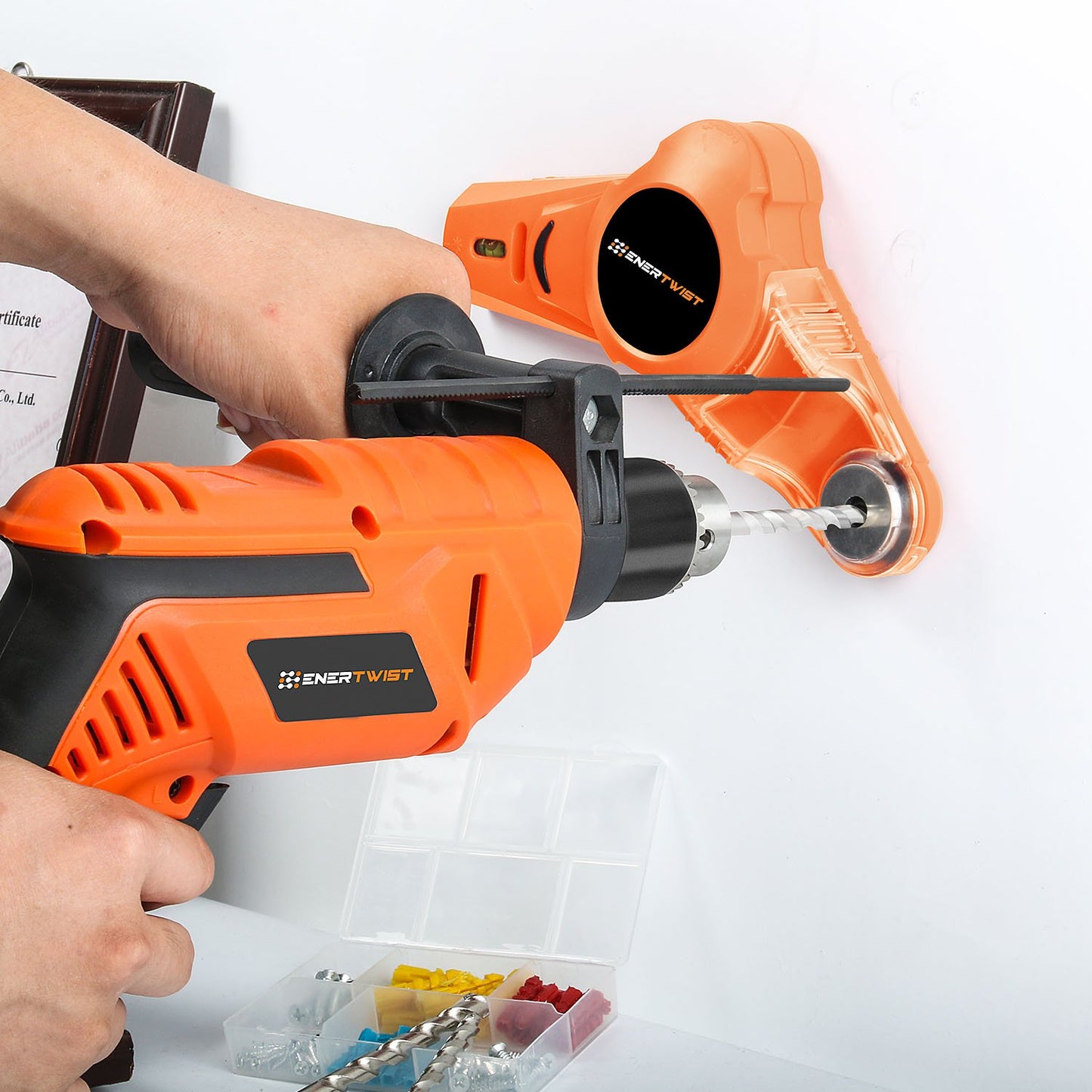 EnerTwist Drill Bit Set, 246-Pieces Drill Bits and Driver Set for Wood Metal Cement Drilling and Screw Driving, Full Combo Kit Assorted in Plastic Carrying Case, ET-DBA-246