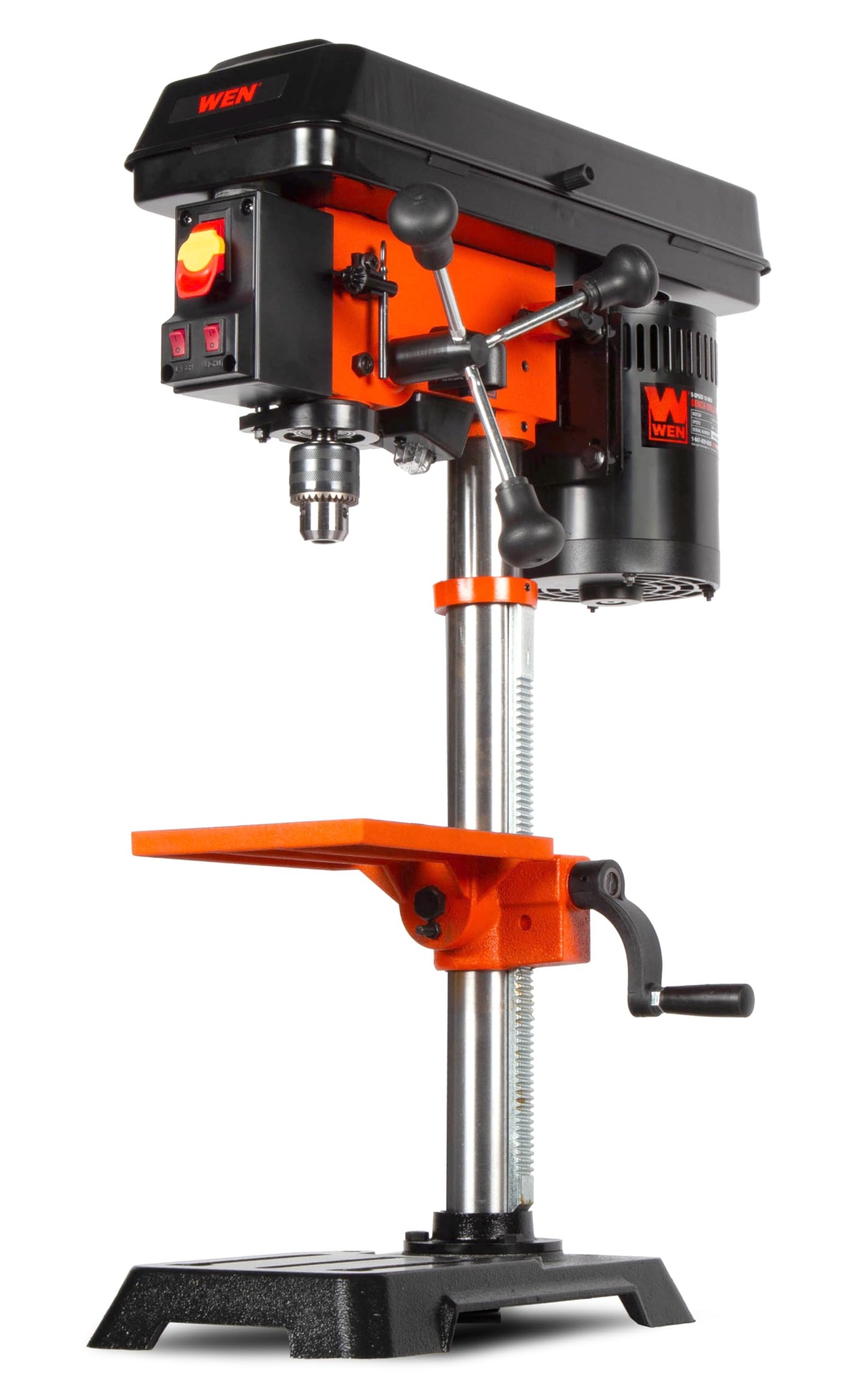 WEN 4208T 2.3-Amp 8-Inch 5-Speed Cast Iron Benchtop Drill Press,Black/Orange