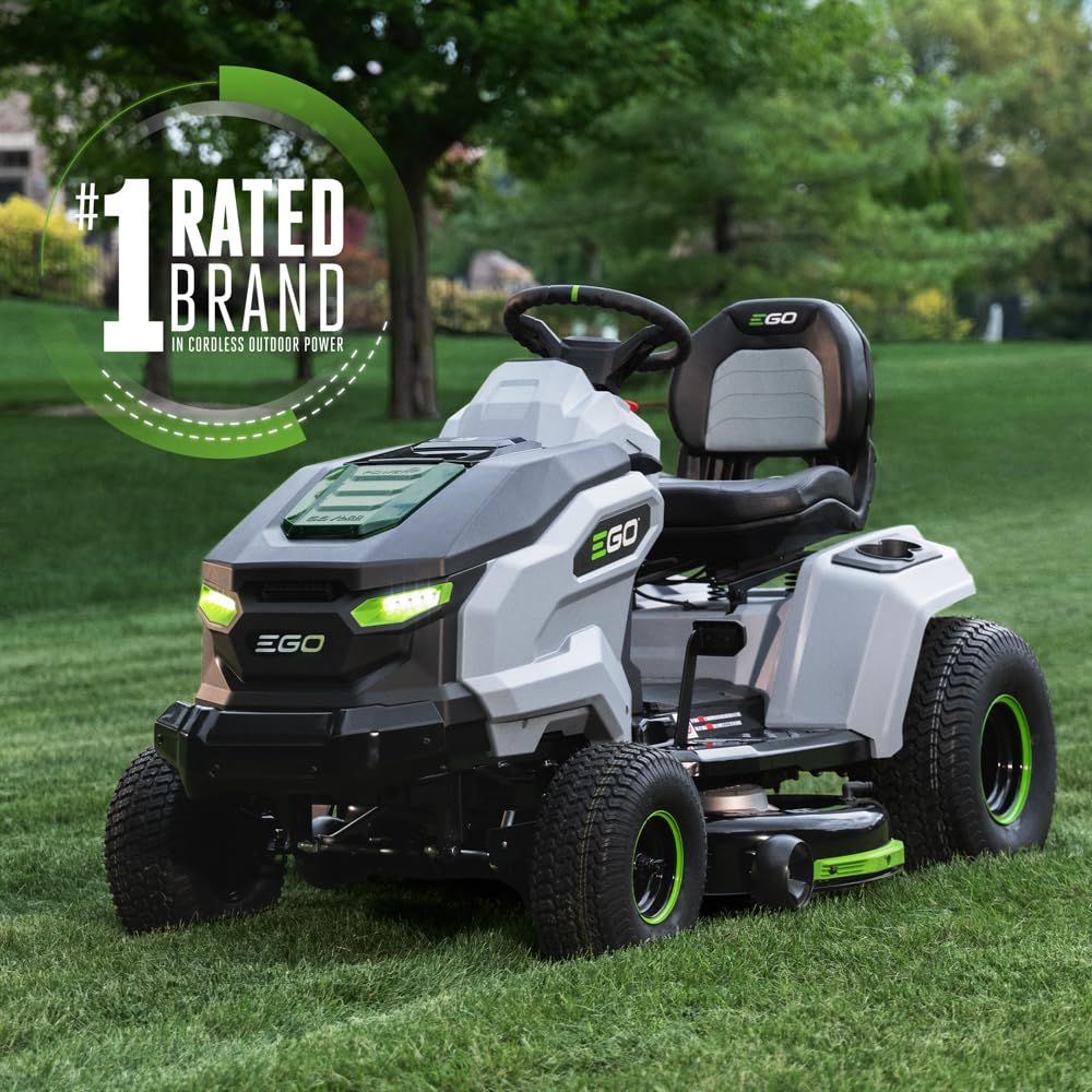 EGO Power+ Electric Riding Lawn Mower, 52" Deck with Zero Turn Radius, Includes (6) 56V 12.0Ah Batteries and Charger - ZT5207L