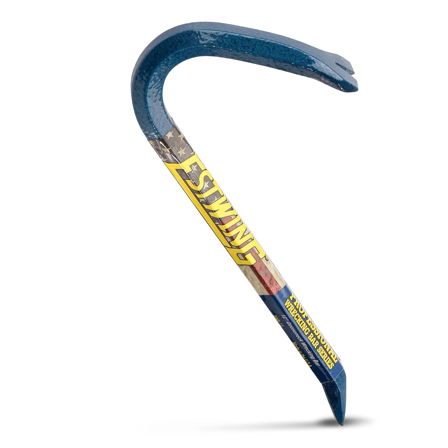 ESTWING Gooseneck Wrecking Bar - 3/4" x 24" Pry Bar with Angled Chisel End & Forged Steel Construction - EWB-24