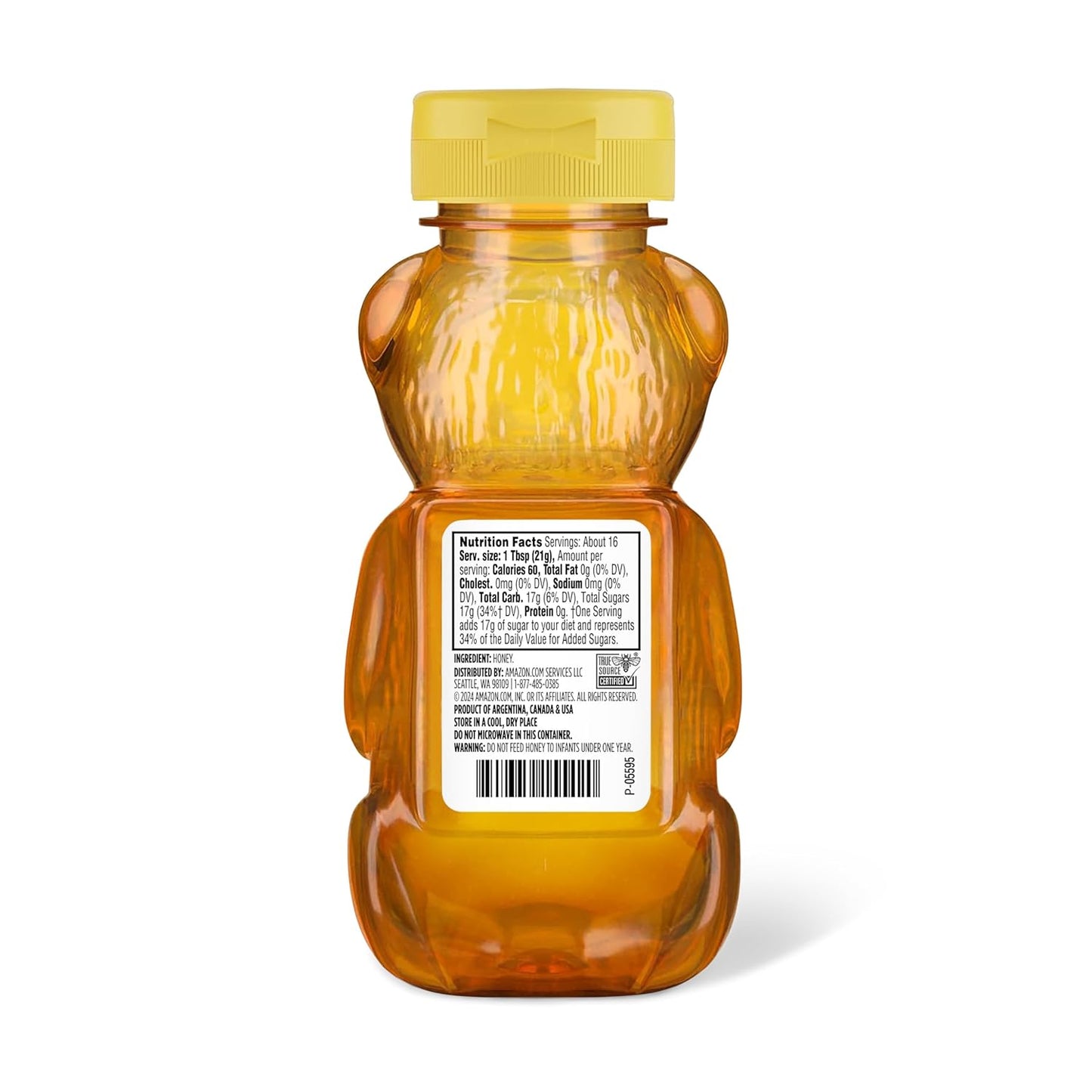 Amazon Grocery, Golden Pure Honey, 12 Oz (Previously Amazon Fresh, Packaging May Vary)