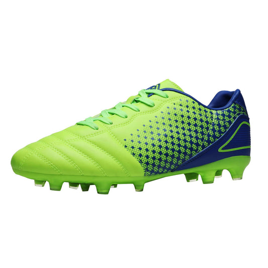 DREAM PAIRS Men's Firm Ground Soccer Cleats Soccer Shoes,Size 8.5,Neon/Green/Royal,SUPERFLIGHT-1
