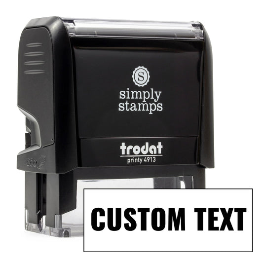 Custom Text Office Stamp | 4 Different Sizes | 20 Designs | Multiple Color Options | Up to 3 Lines of Text | Perfect for Quick Validation of Office Documents (Custom Text, Large)