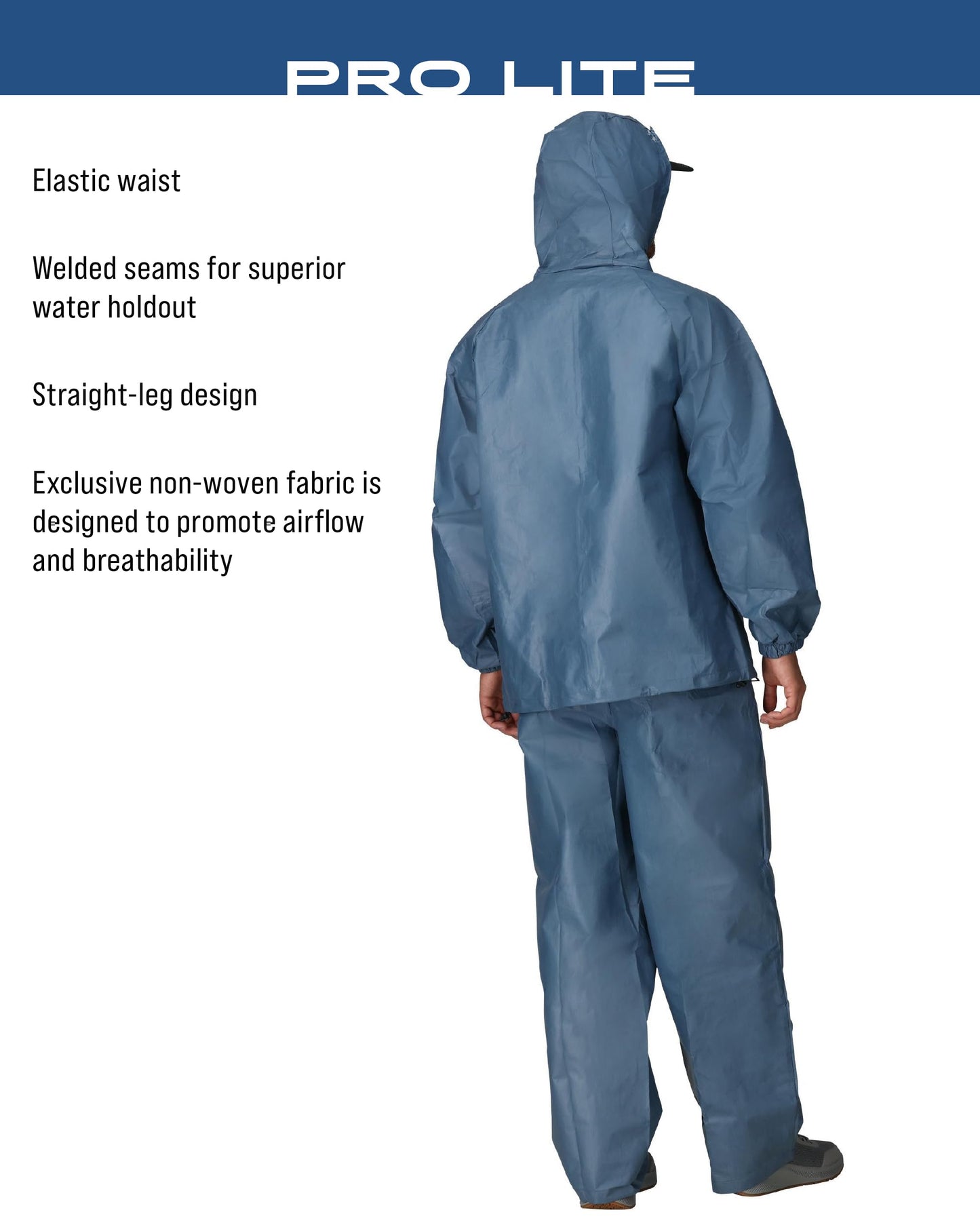 FROGG TOGGS Men's Pro Lite Rain Suit, Waterproof, Breathable, Dependable Wet Weather Protection