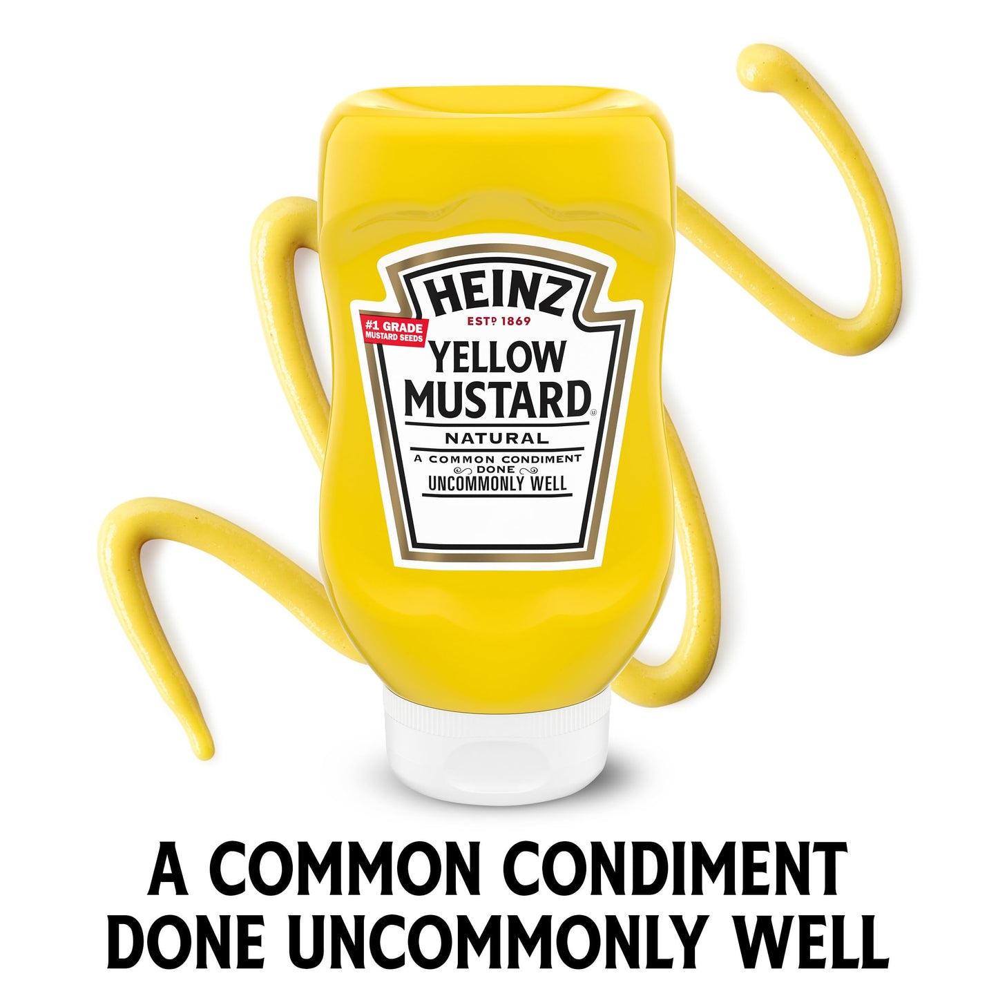 Heinz Yellow Mustard, 20 oz Bottle