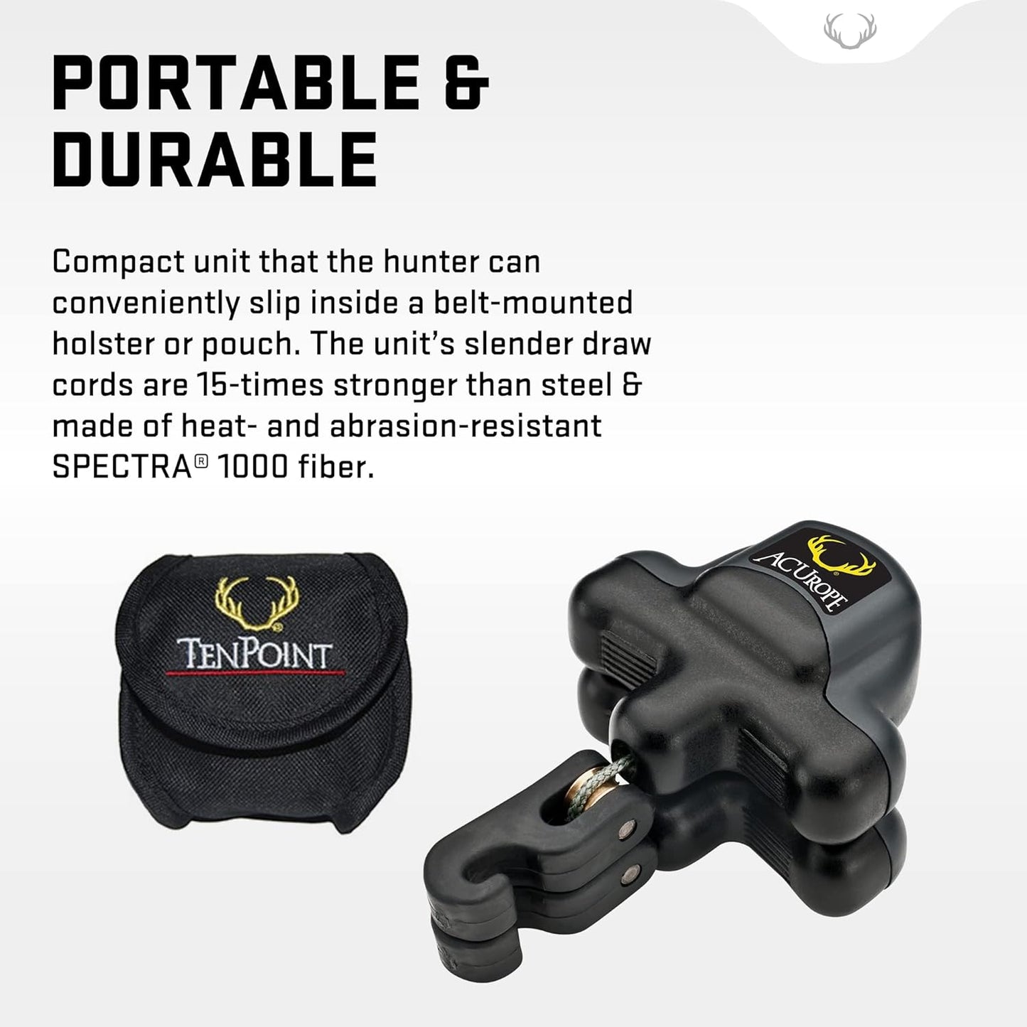 TenPoint ACUrope - Portable, Retractable Crossbow Cocking Device - Not Compatible with Ultra-Narrow or Reverse-Draw Crossbows