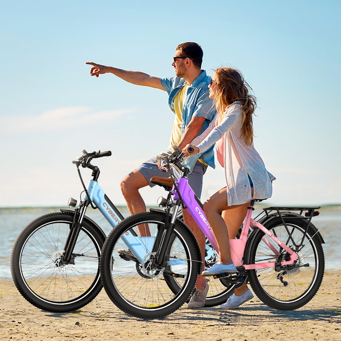 1000 Peak Electric Bike for Adults,up 80 Miles Removable Battery Ebike, 26" Electric E Bike with 7-Speed,Adult Electric Bicycles for Commute Beach Snow Womens All Terrain