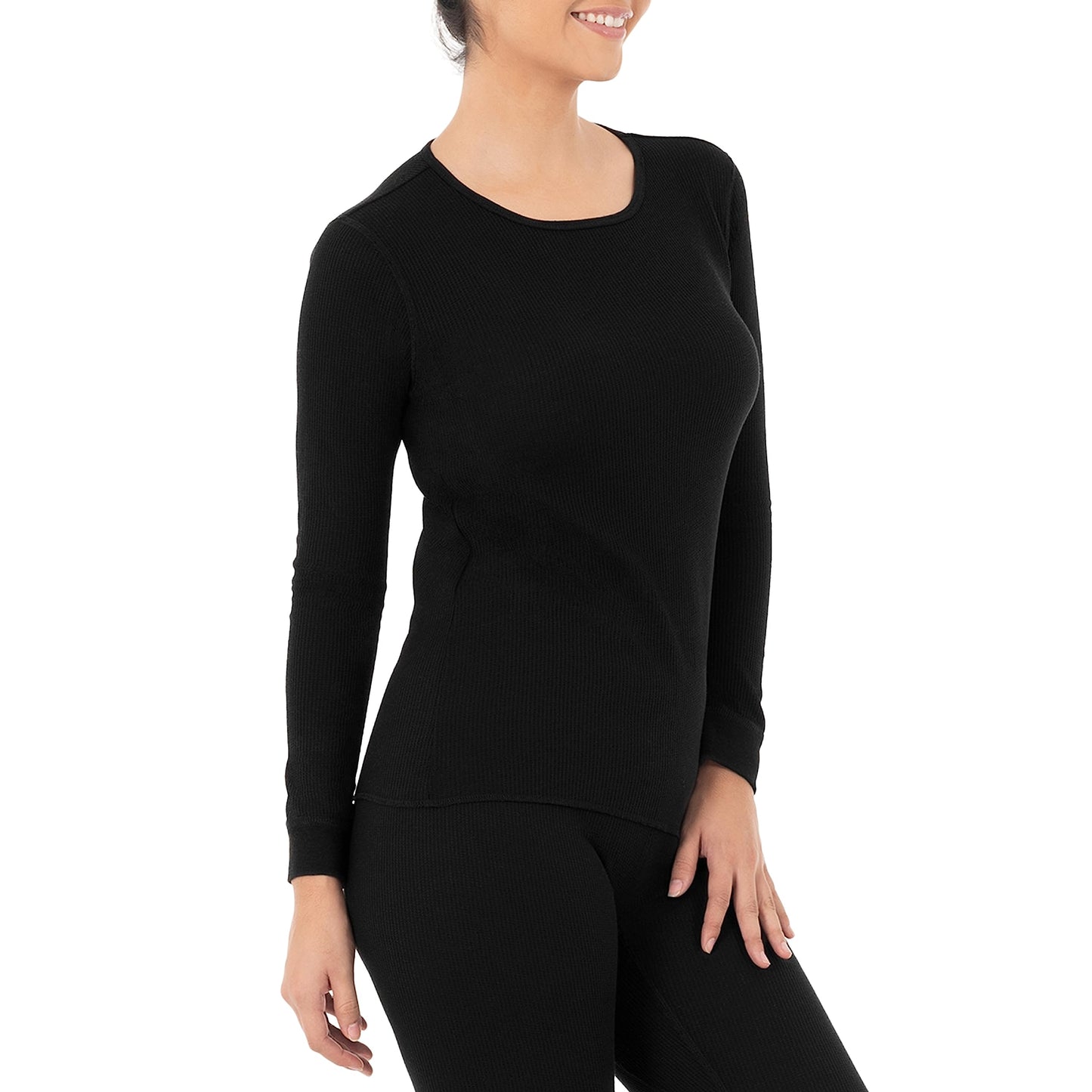 Fruit of the Loom Women's Micro Waffle Premium Thermal Underwear Tee Shirt