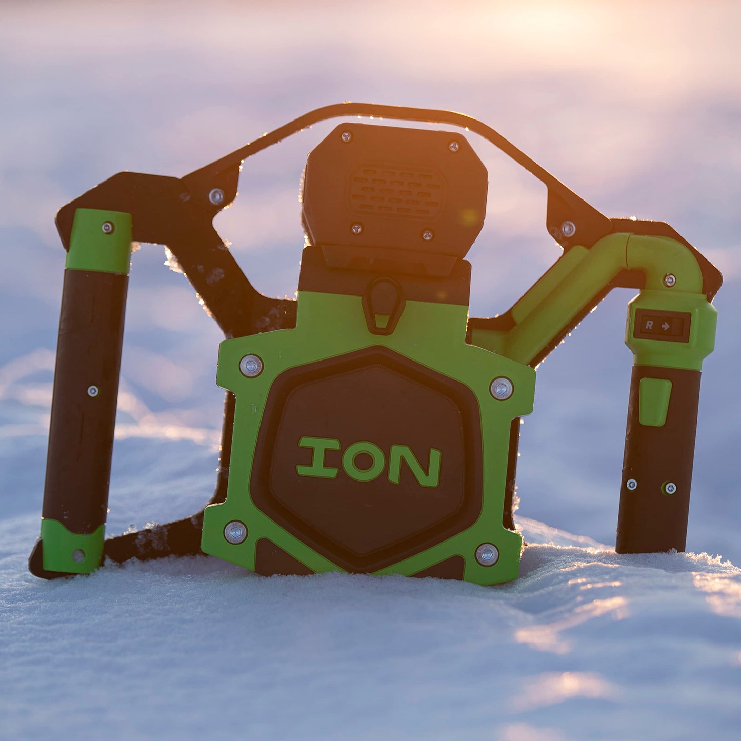 ION Alpha Electric Ice Fishing Auger, Gen 3, 40V Lithium-ion, Steel, Green