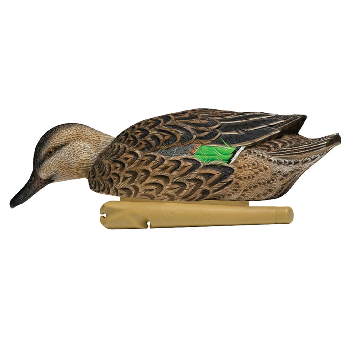 Avian X Topflight Green-Winged Teal Decoys, Realistic Floating Duck Decoys for Hunting, Weight-Forward Swim Keel