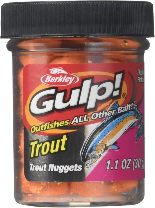 Berkley Gulp! Trout Nuggets , Orange Pulp, 1-Ounce