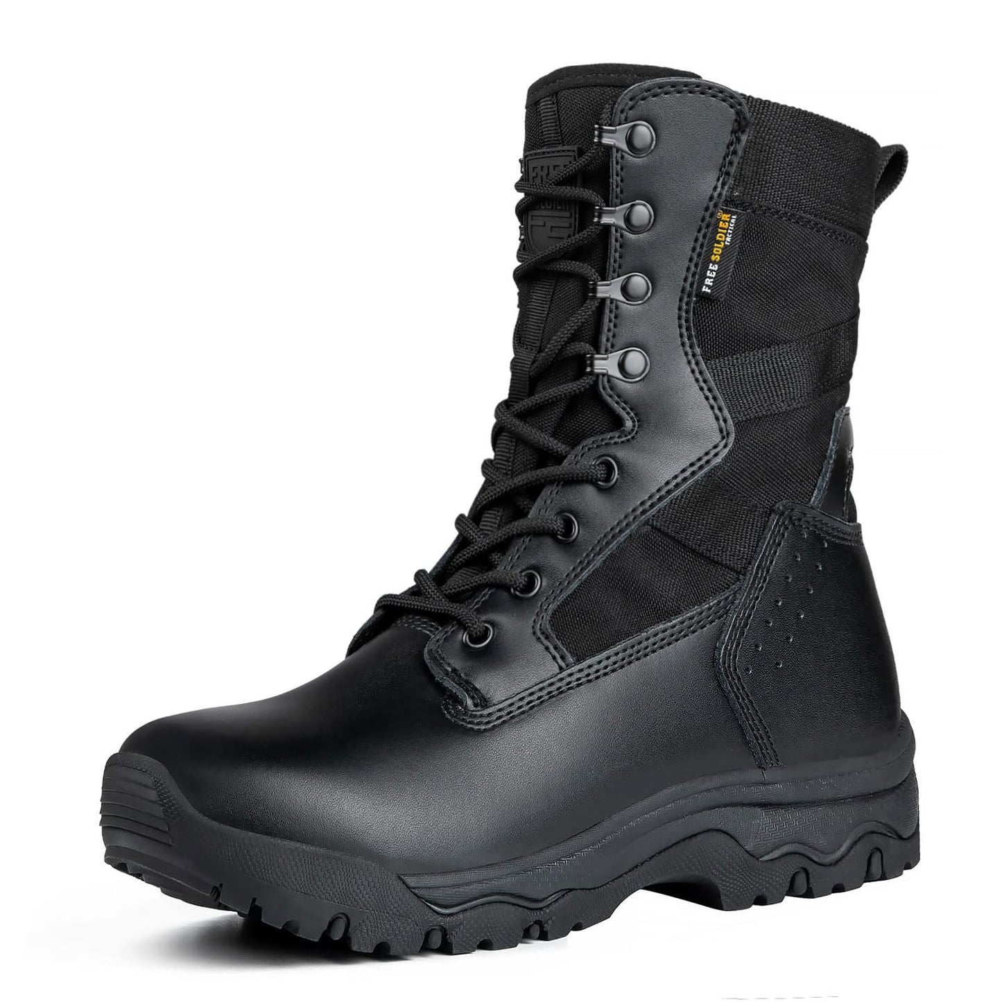 FREE SOLDIER Women’s Tactical Boots 8 Inches Lightweight Combat Boot Durable Military Work Outdoors Boots Desert Boot for Women