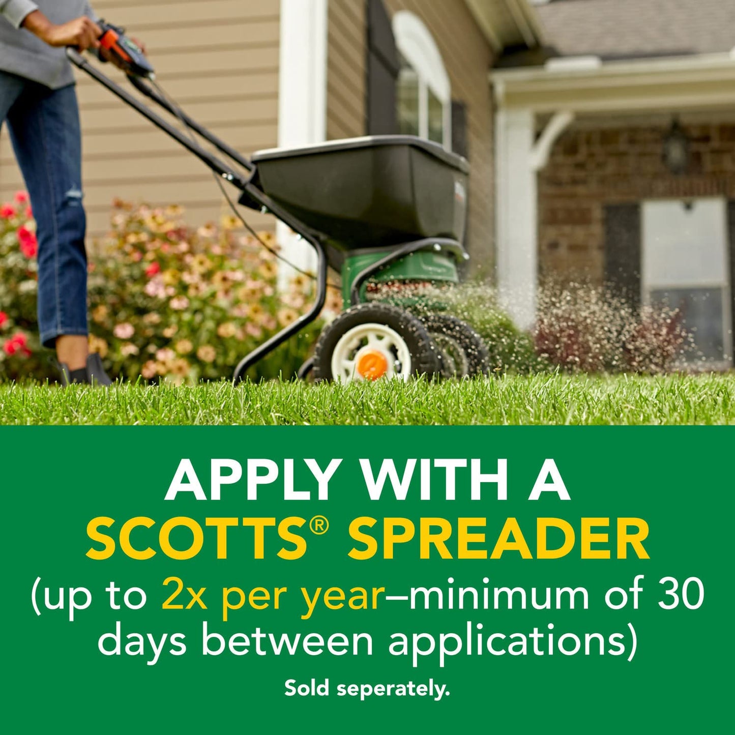 Scotts Turf Builder Weed and Feed3 - Weed Killer Plus Lawn Fertilizer, Controls Dandelion and Clover, Grass Fertilizer For Up To 5,000 sq. ft., 14.29 lbs.