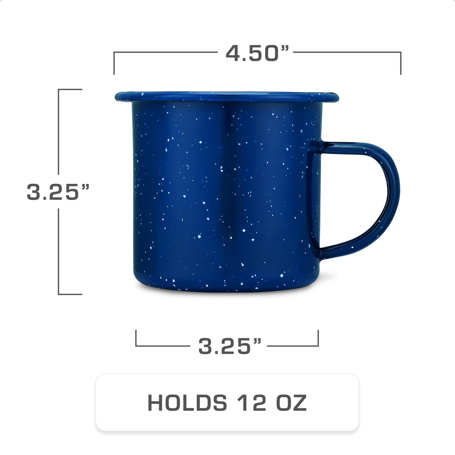 COLETTI Classic Camping Coffee Pot & Mug Set - Percolator Coffee Pot, Enamel Mug Complete Nostalgic Bundle German Imported Enamel Powder [12 oz, Set of 4] (Green)