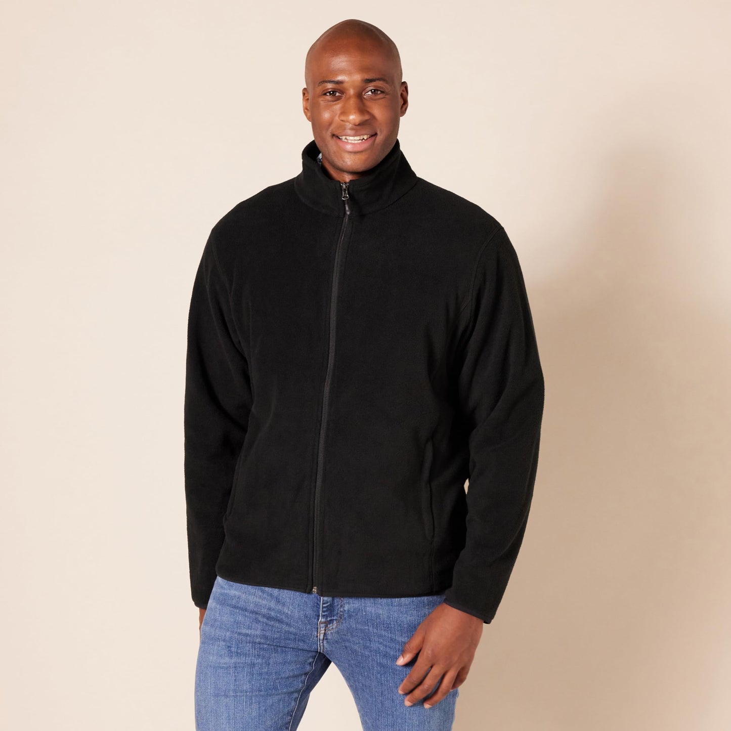 Amazon Essentials Men's Full-Zip Polar Fleece Jacket (Available in Big & Tall)