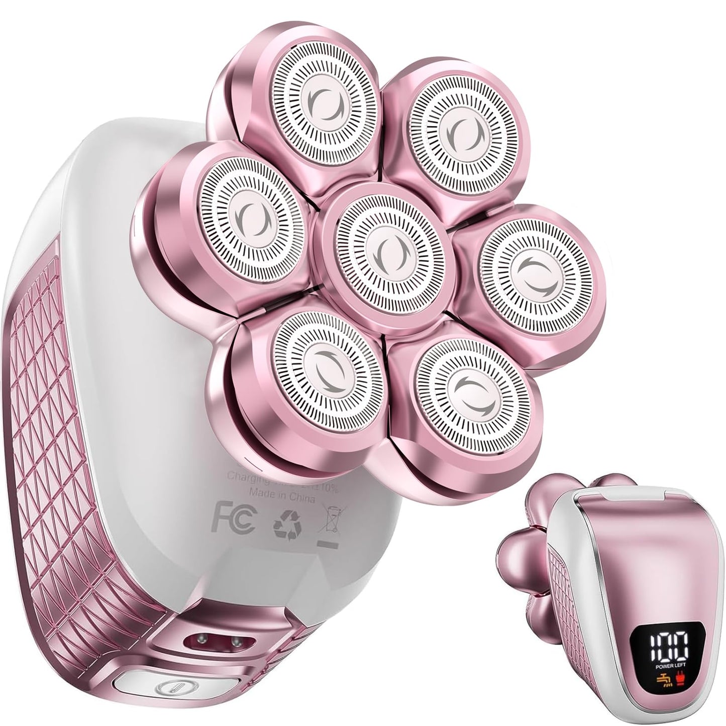 Wyklaus Electric Razors for Women Legs: 5-in-1 Rechargeable Body Shaver - Waterproof Wet Dry Hair Remover - Trimmer for Lady Face Underarms Public Men