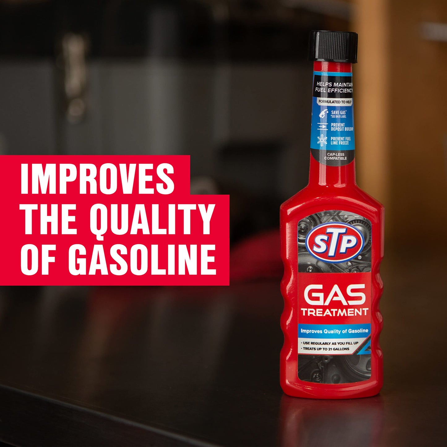 STP Gas Treatment, Fuel Intake System Cleaner, Bottles, 5.25 Fl Oz, Pack of 12