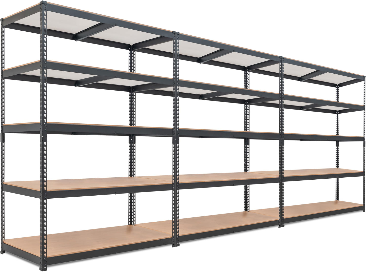 HOMEDANT 5 Tier Laminated Boltless Heavy Duty Garage Storage Adjustable Wide Size Metal Shelving Unit Utility Rack Shelves Organization Multipurpose Shelf Shed Warehouse 47.7"W x 24.1"D x 71.3"H 2Pack