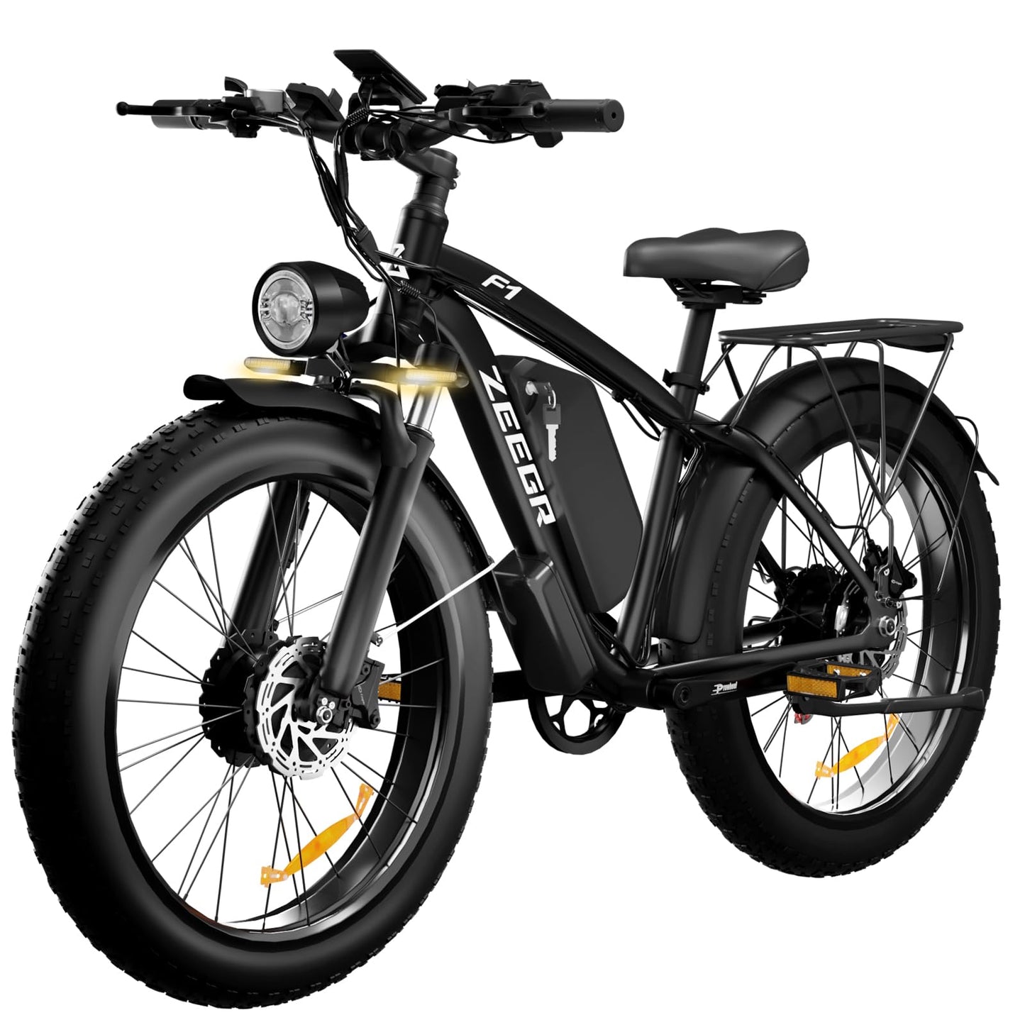 Electric Bike for Adults, 2000W 26” Fat Tire Electric Bike, 35MPH AWD Dual Motor Electric Bicycles, 48V 22.4AH Battery Fast Ebikes Dual Hydraulic Brakes