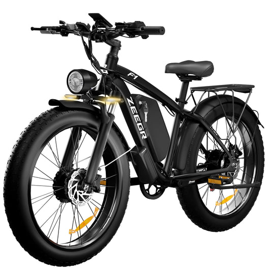 Electric Bike for Adults, 2000W 26” Fat Tire Electric Bike, 35MPH AWD Dual Motor Electric Bicycles, 48V 22.4AH Battery Fast Ebikes Dual Hydraulic Brakes