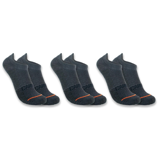 Carhartt Women's Midweight No Show Sock 3 Pack