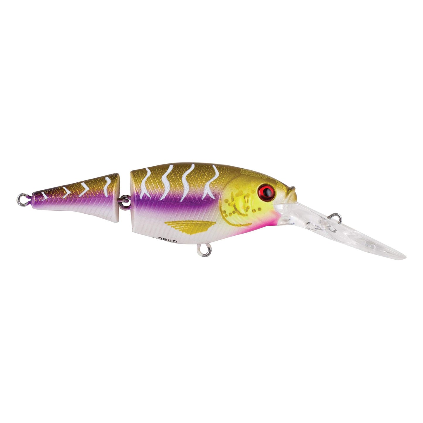 Berkley Flicker Shad Jointed Crankbait, 2 Pack, Red Tiger, 1/3 oz, 2 3/4in, 7'-9' Dive Depth