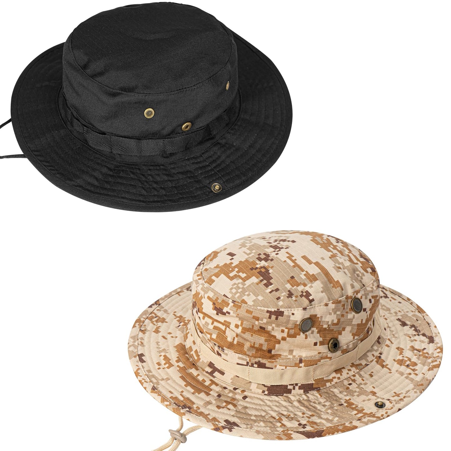 Sun Hats for Men Women Boonie Hat UPF 50+ Bucket Hat Wide Brim UV Protection Fishing Hiking Safari Outdoor Hats