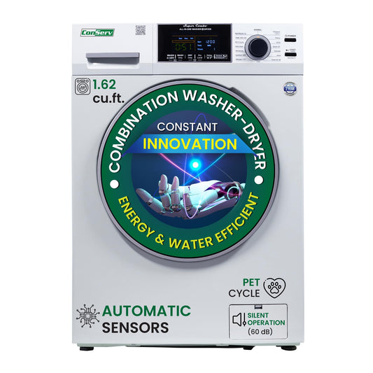 Conserv 15 lbs Compact Combo Sani Washer Vented/Ventless Dryer with Pet Cycle (White)