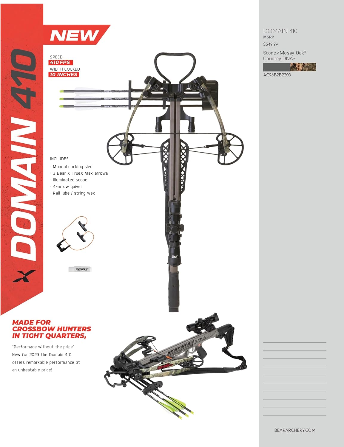 Bear X Domain 410 Crossbow Kit