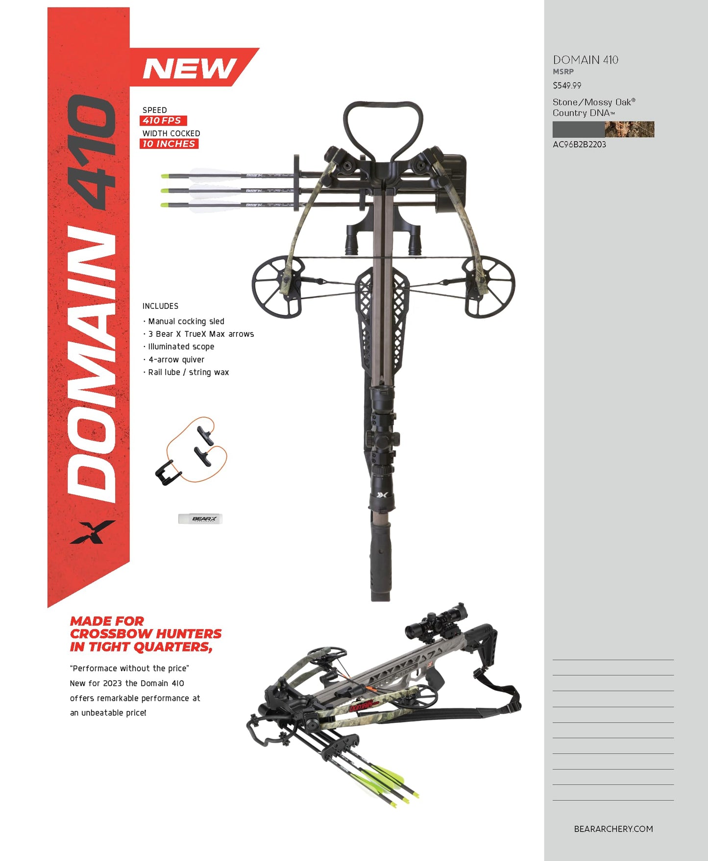 Bear X Domain 410 Crossbow Kit