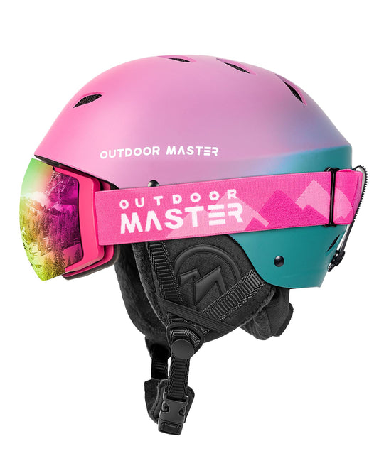 OutdoorMaster Kelvin Ski & Snowboard Helmet Set with Goggles for Men, Women & Youth