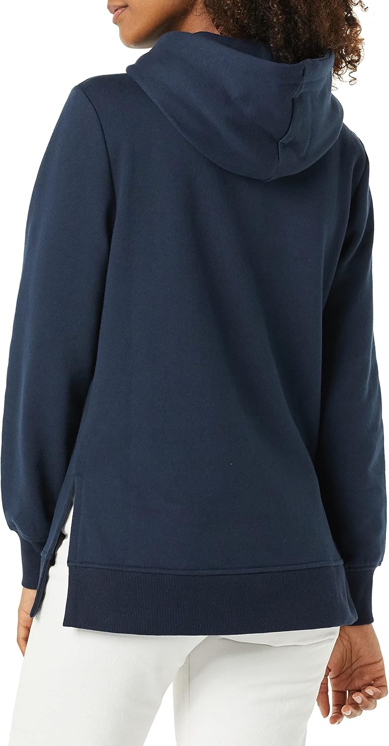 Amazon Essentials womens Fleece Hooded Tunic Sweatshirt