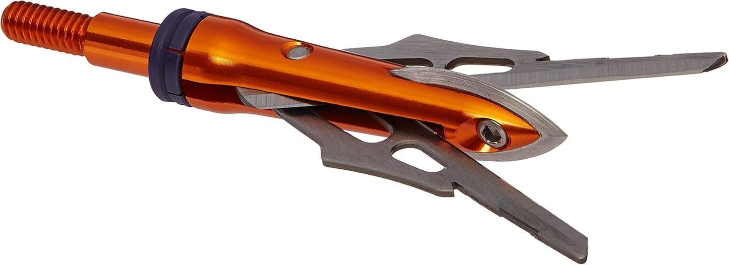 Bowhunting Xtreme Series Mechanical Broadheads, 2 Blade, 100 Grain 2.3 Inch Cutting Diameter, 3 Pack