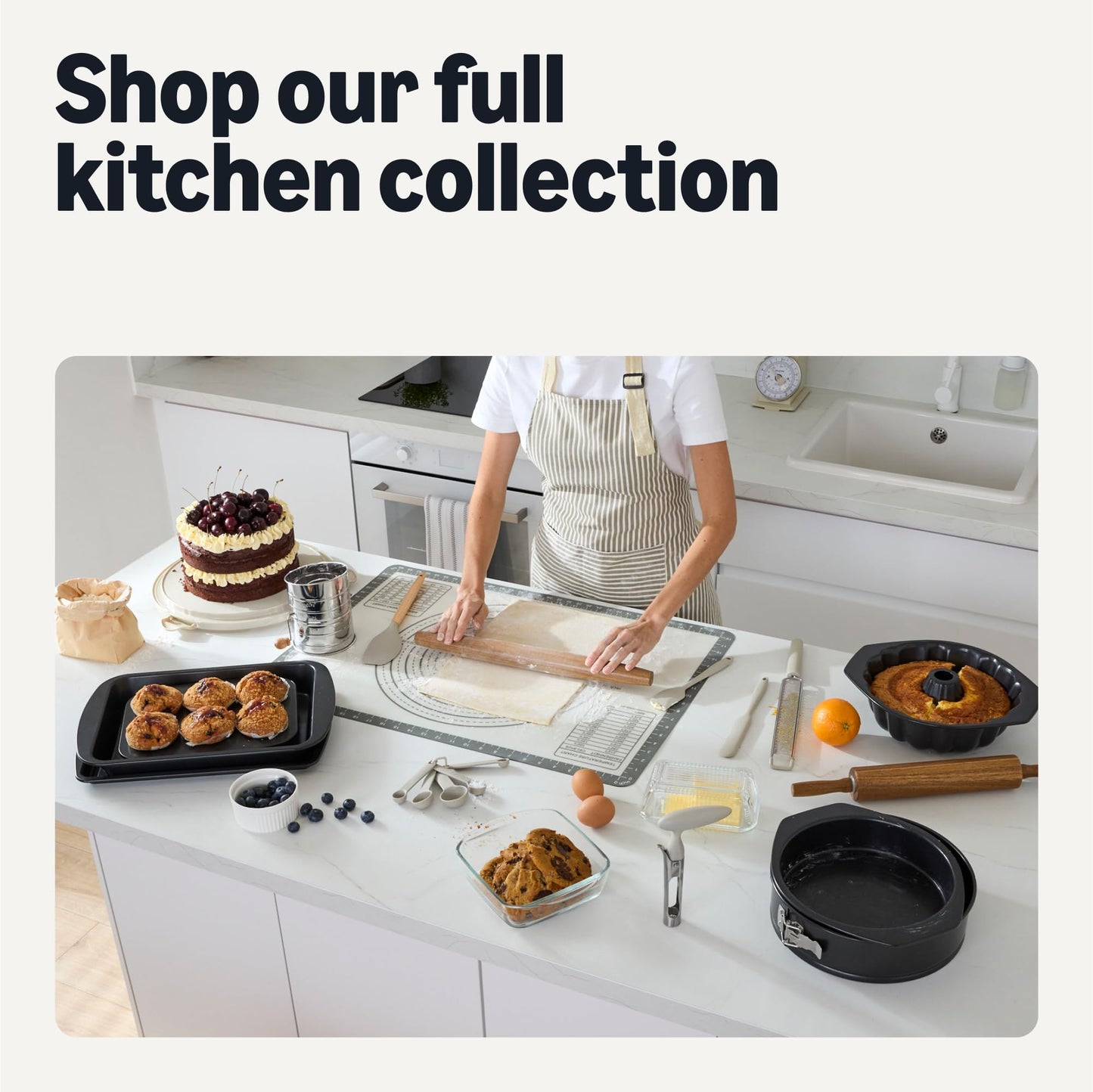 Amazon Basics Nonstick Bakeware 6-Piece Set, Stackable, Dishwasher and Oven-Safe