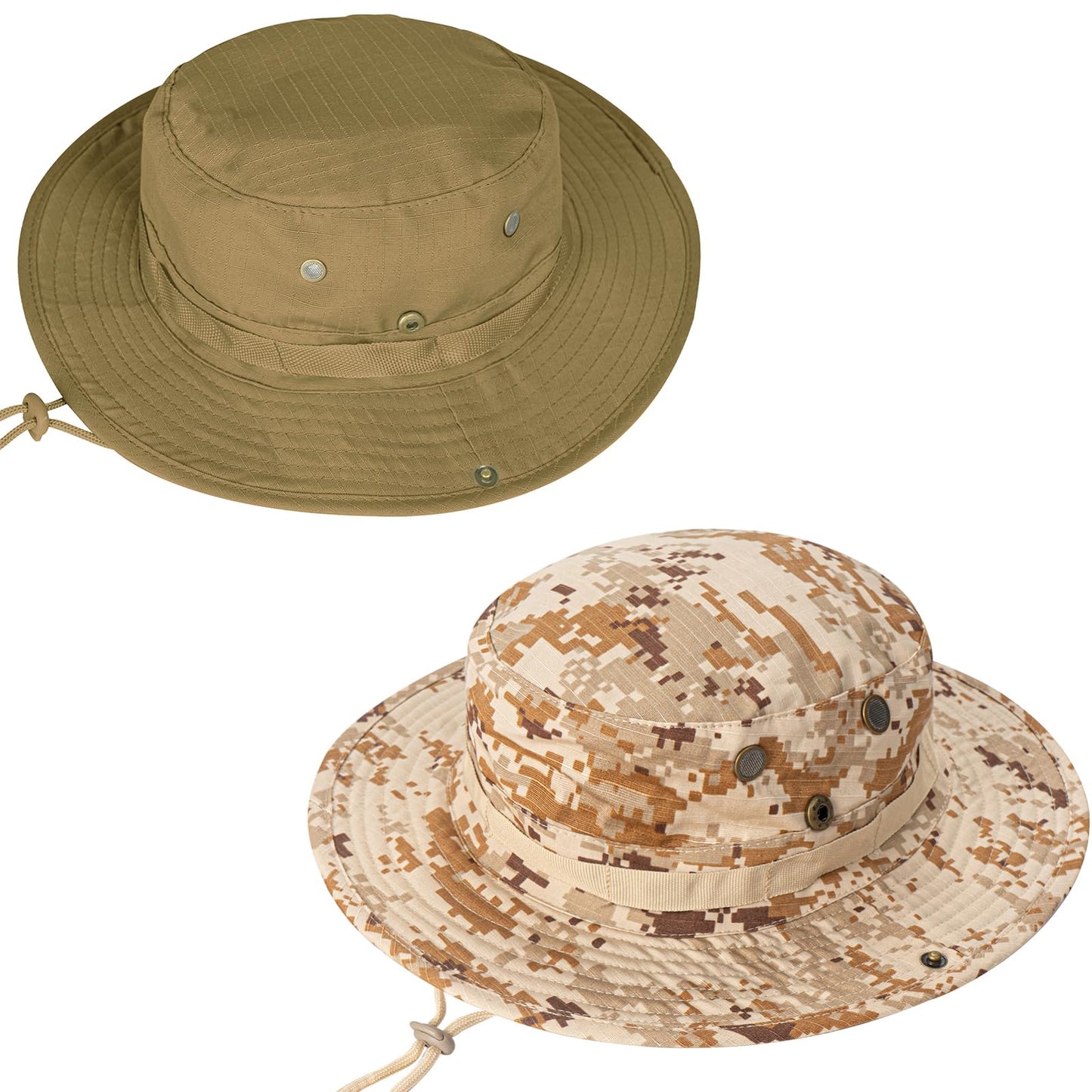 Sun Hats for Men Women Boonie Hat UPF 50+ Bucket Hat Wide Brim UV Protection Fishing Hiking Safari Outdoor Hats