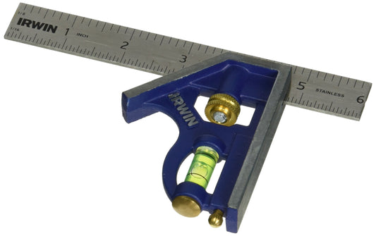 IRWIN Combination Square, 12”, 45-90 Degree Marking, Stainless Steel (1794469)
