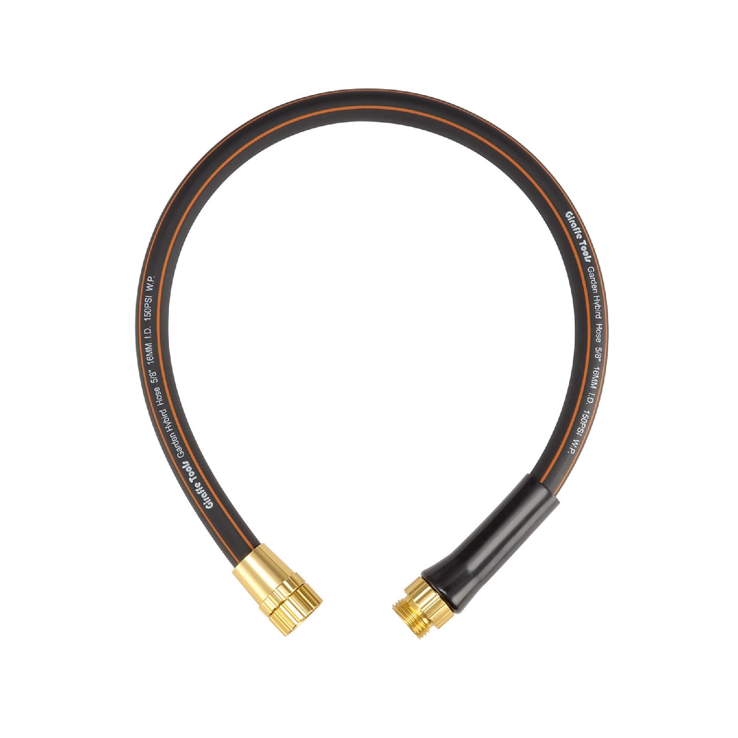 Giraffe Tools Garden Hose 50ft x 5/8", Water Hose Heavy Duty, Flexible, Lightweight Hybrid Hose with Swivel Handle, Male to Female Fittings, Burst 600 PSI
