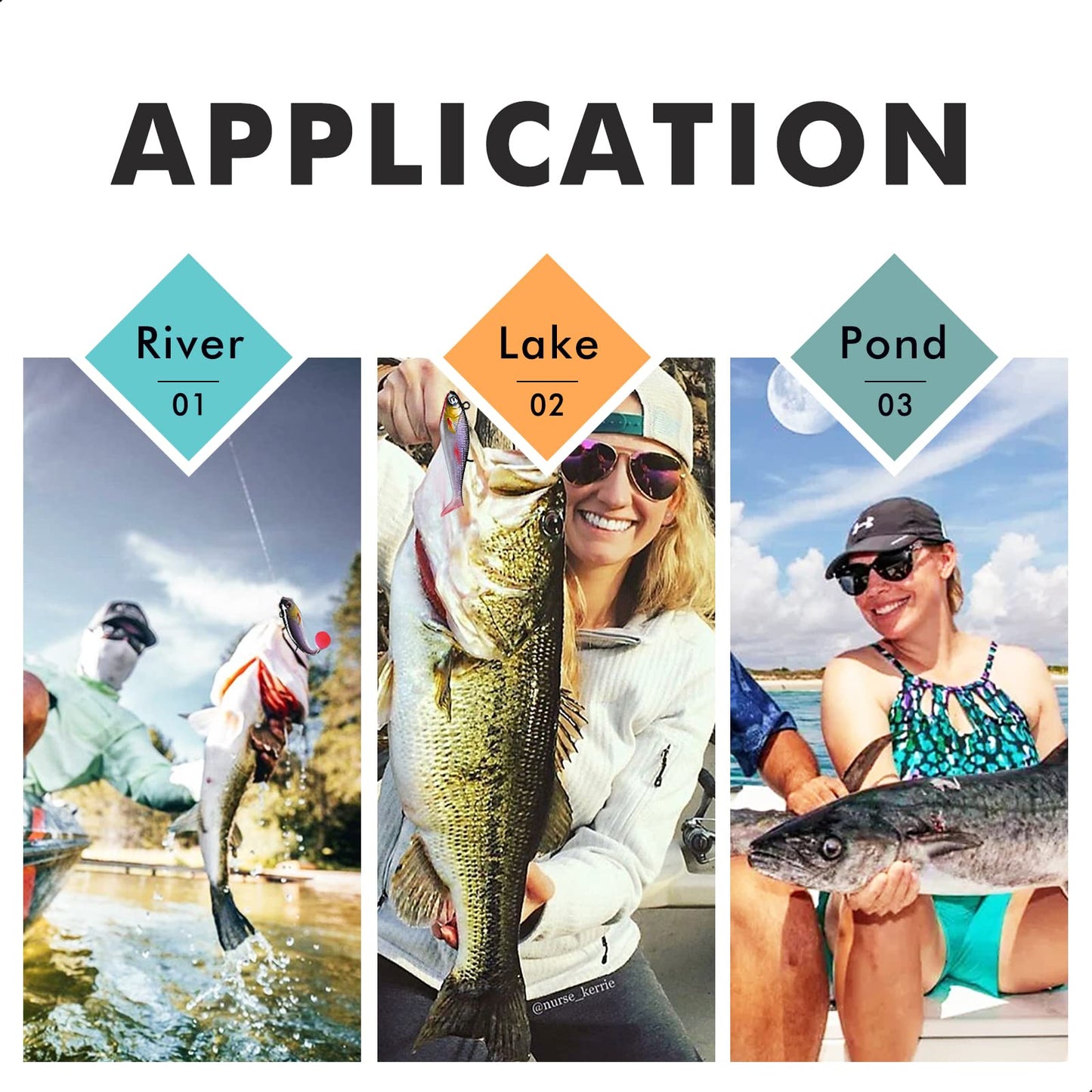 TRUSCEND Easy Catch Pre-Rigged Soft Lures, Vibrating Swim Action, Trembly Sinking Move, Amazing Soft Swimbait for Family Fishing, Well-Made Fishing Lures for Bass Trout Crappie Walleye Pike Redfish