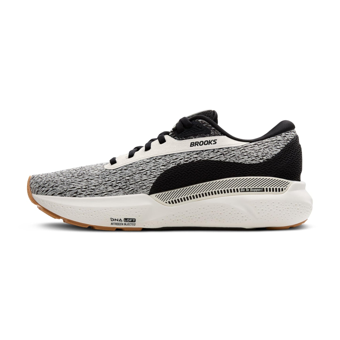 Brooks Women’s Adrenaline GTS 24 Supportive Running Shoe - Coconut/Black/Biscuit - 8.5 Medium