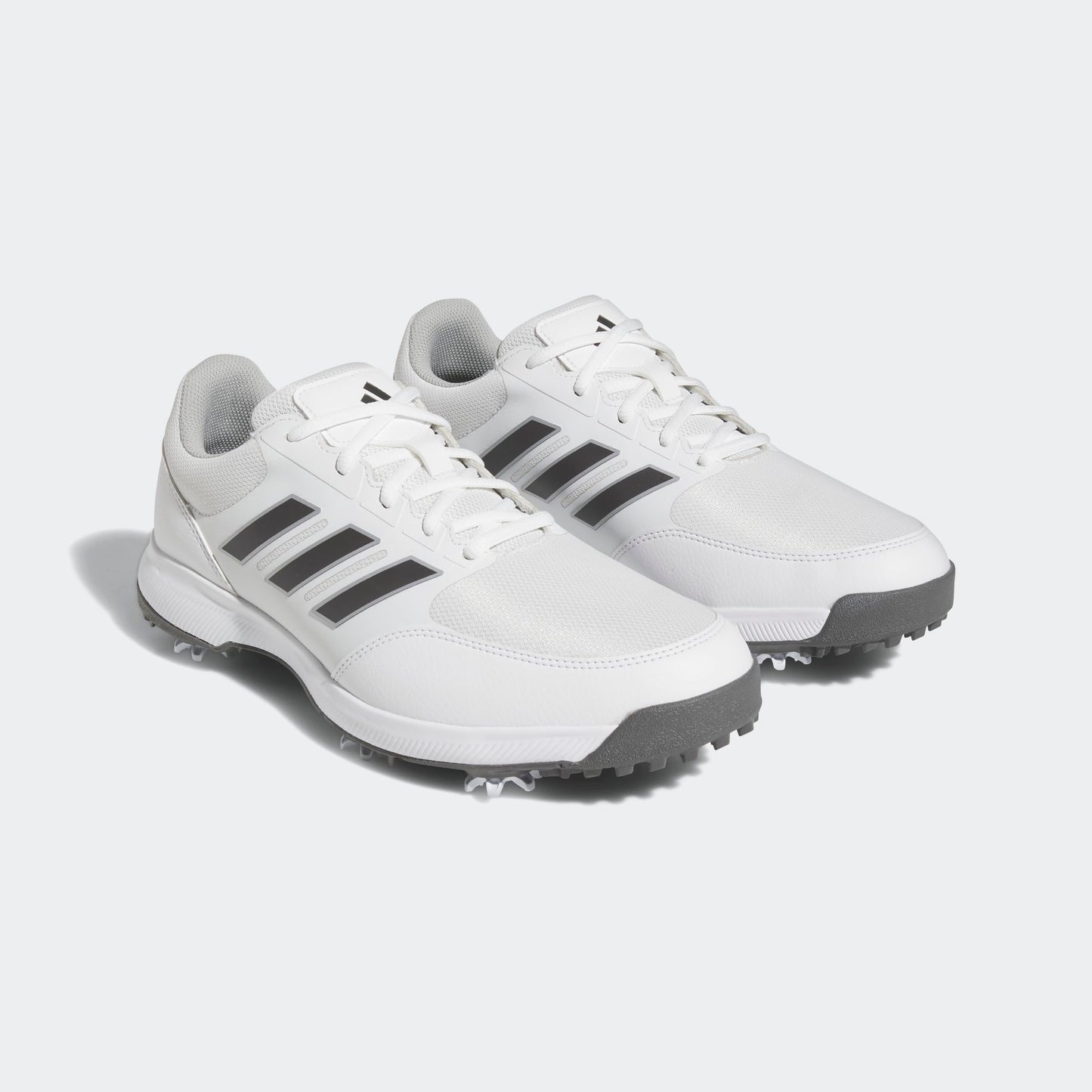 adidas Men's Tech Response 3.0 Golf Shoes, Footwear White/Dark Silver Metallic/Silver Metallic, 11