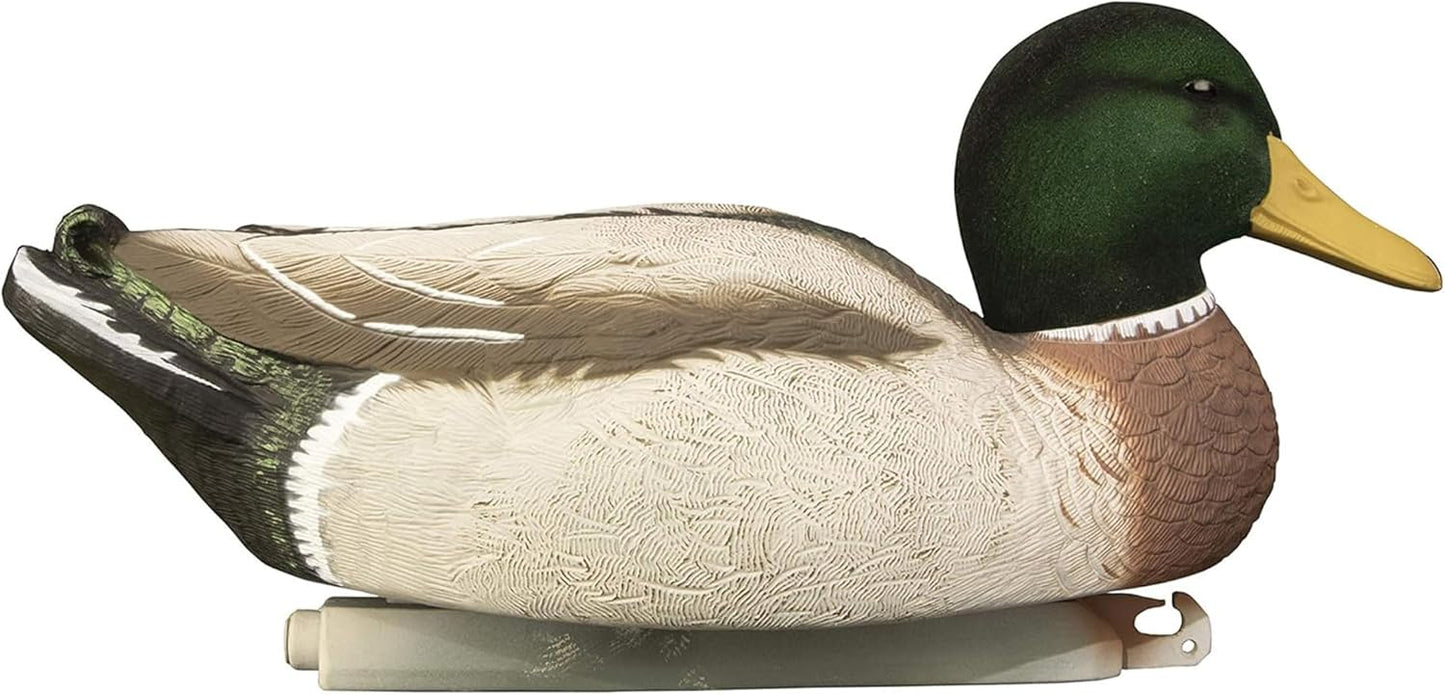 Higdon Outdoors Magnum Mallard Duck Decoys, All Drakes, Foam-Filled