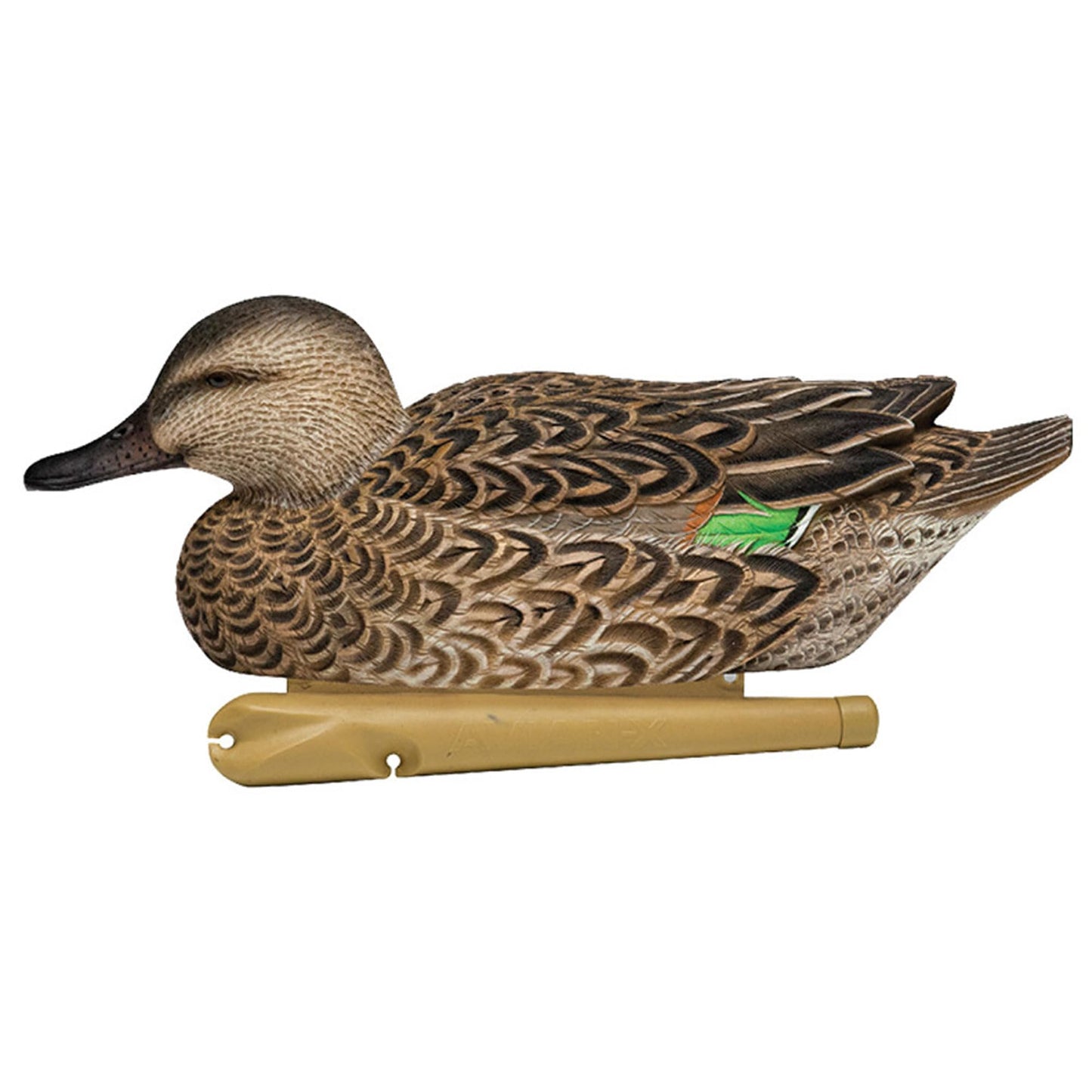 Avian X Topflight Green-Winged Teal Decoys, Realistic Floating Duck Decoys for Hunting, Weight-Forward Swim Keel