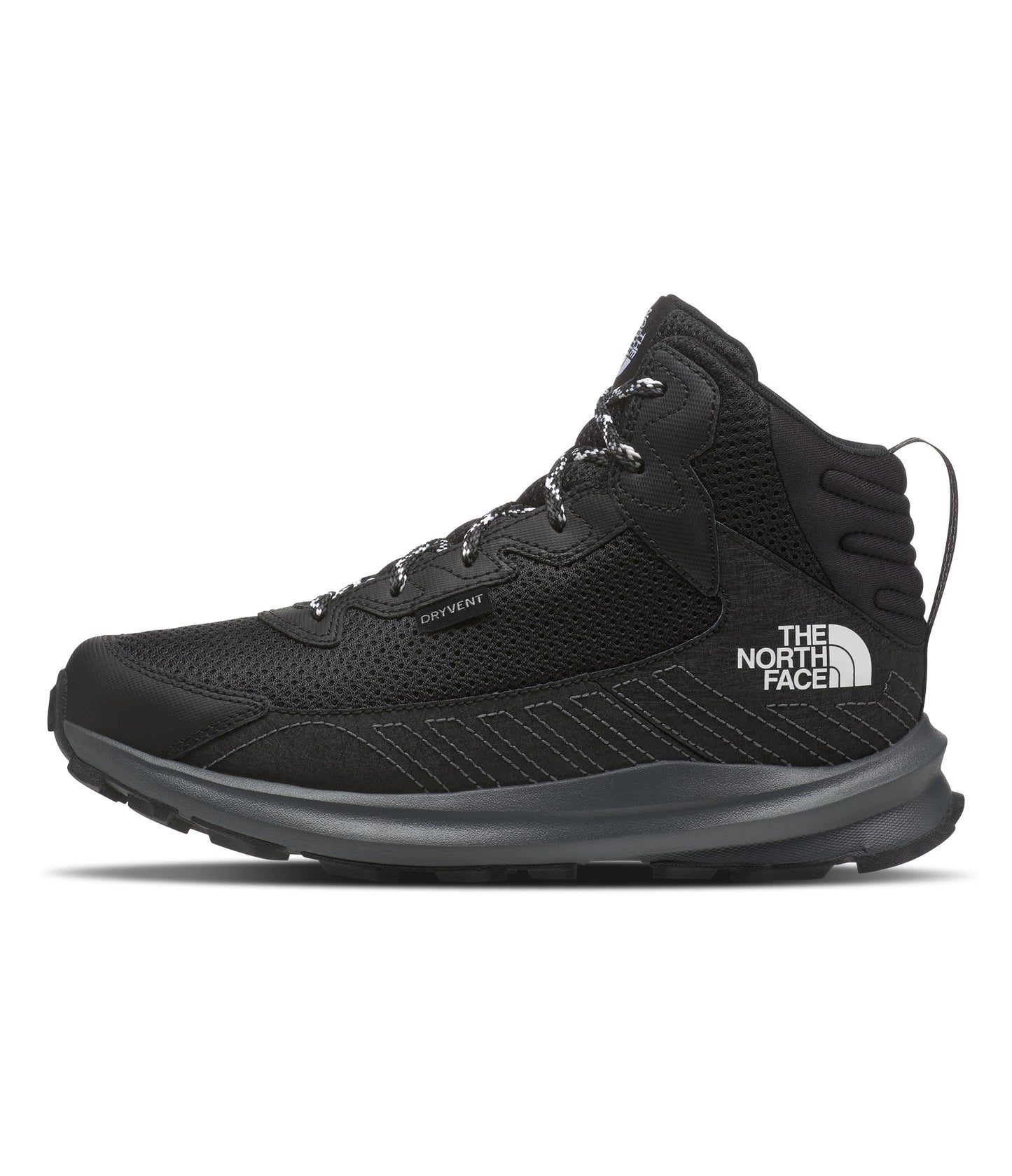 THE NORTH FACE Kids' Fastpack Hiker Mid Waterproof Shoe | Rockered Eva Midsole, Grippy Rubber Outsole
