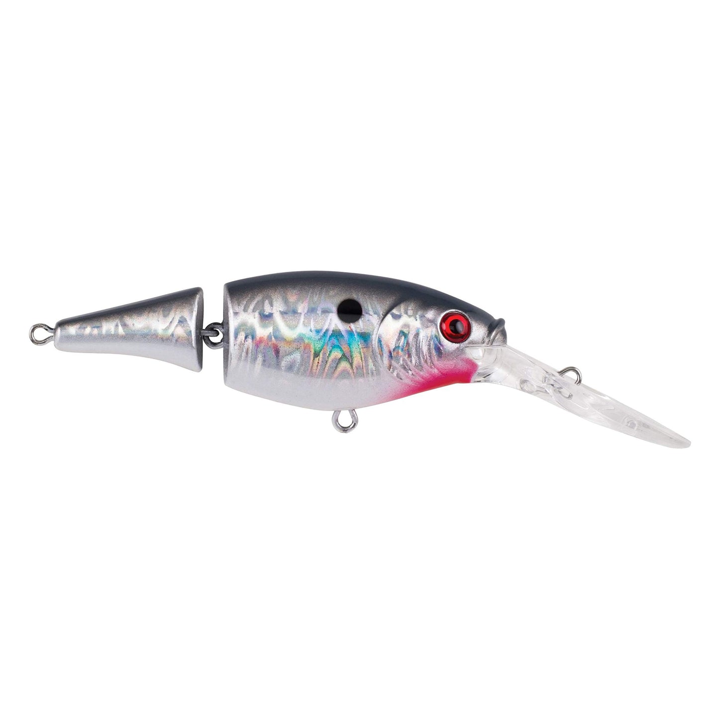 Berkley Flicker Shad Jointed Crankbait, 2 Pack, Red Tiger, 1/3 oz, 2 3/4in, 7'-9' Dive Depth